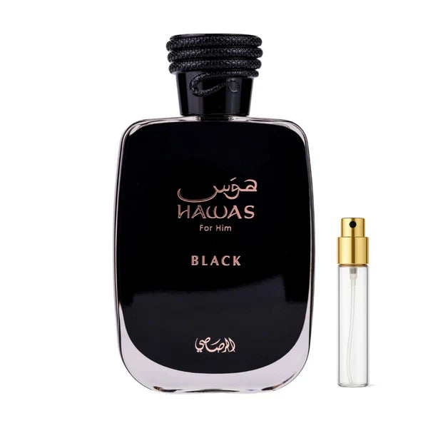 (DECANT) Rasasi Hawas Black ( similar to: nishane hacivat)